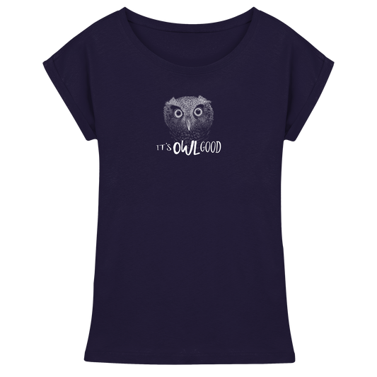 OWL Good | Kritzel-Kunst-Eule - Womens Extended Shoulder T-Shirt