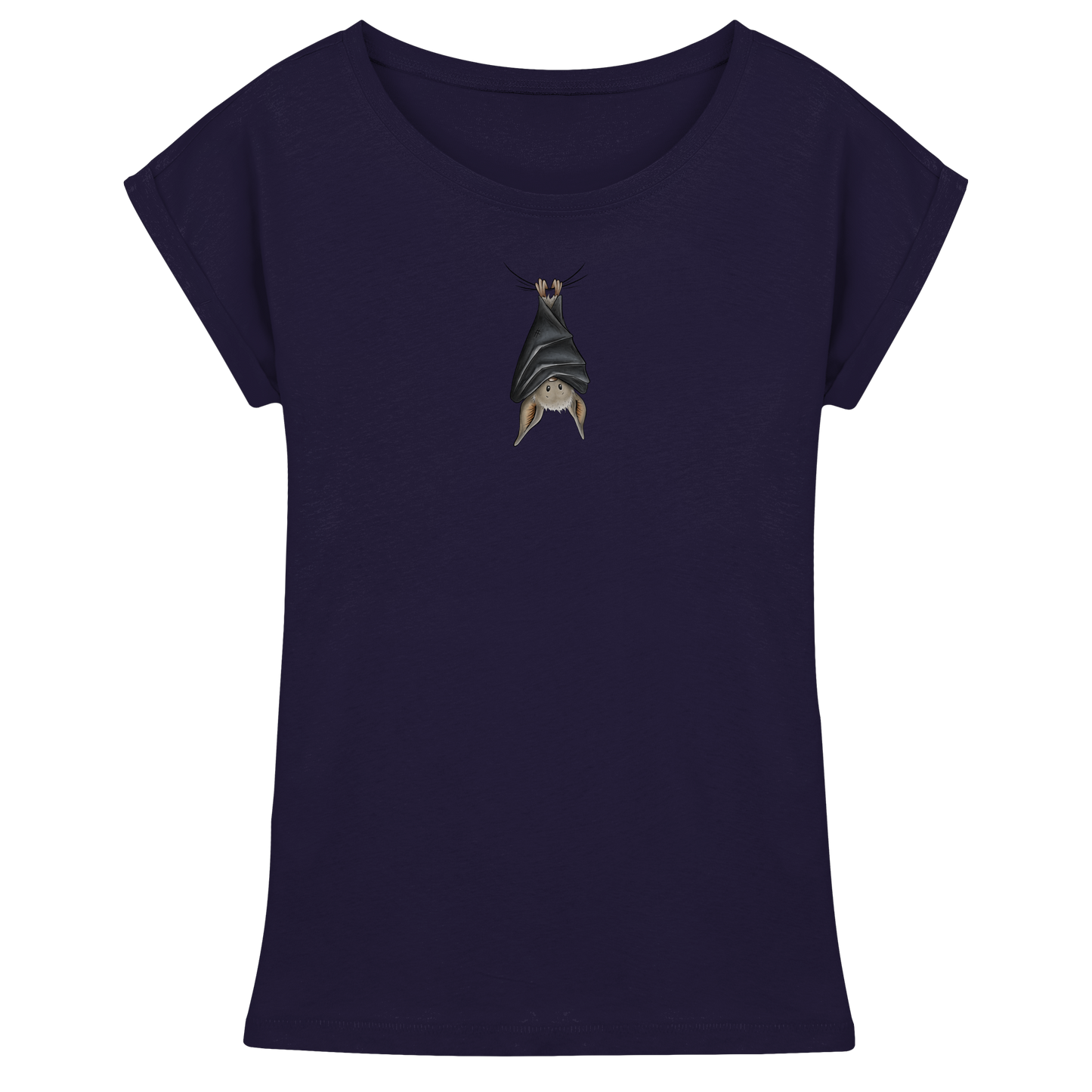 Lustig chillende Fledermaus - Womens Extended Shoulder T-Shirt