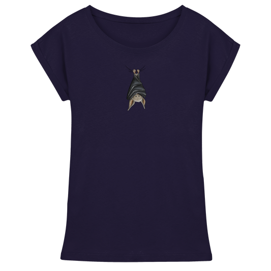 Lustig chillende Fledermaus - Womens Extended Shoulder T-Shirt