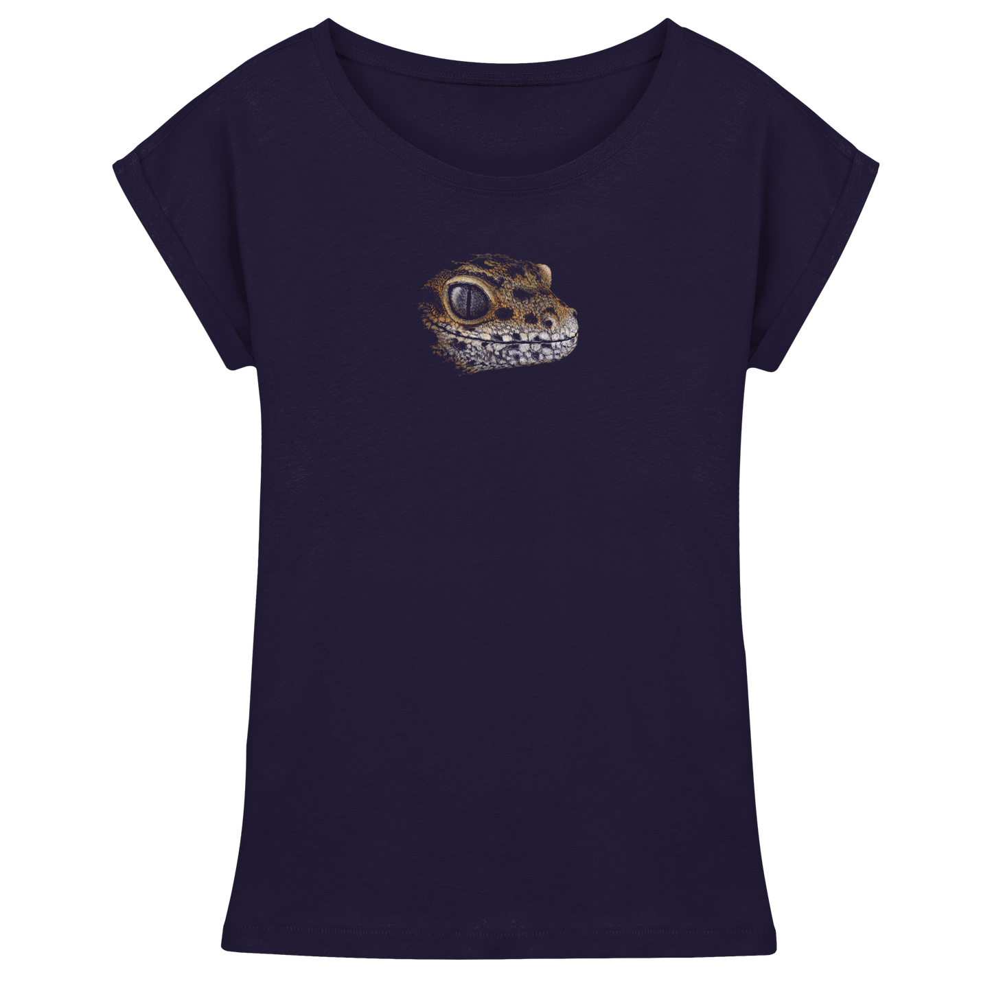 Leopard Gecko Skizze Kritzelkunst - Womens Extended Shoulder T-Shirt
