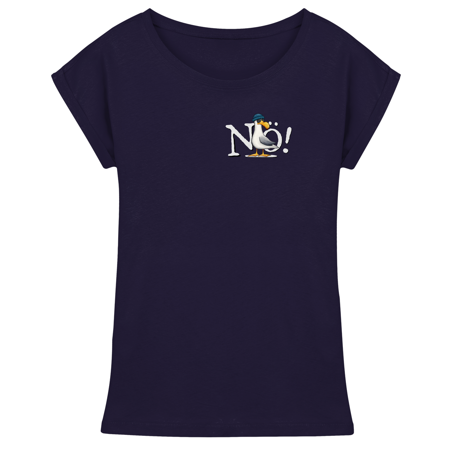 Nö Kein Bock Möwe - Womens Extended Shoulder T-Shirt