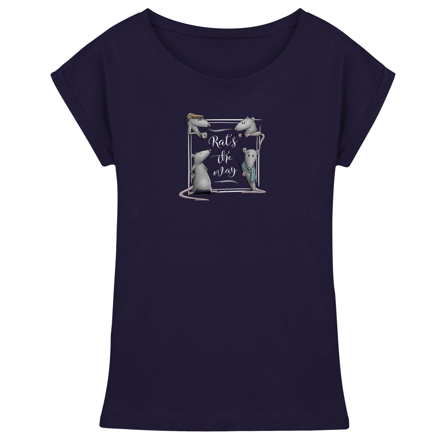 Rat’s The Way Kaffeehaus Ratten - Womens Extended Shoulder T-Shirt