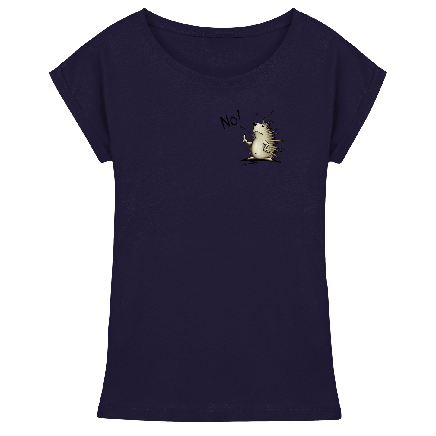 Nö! Grummeliger Igel - Womens Extended Shoulder T-Shirt