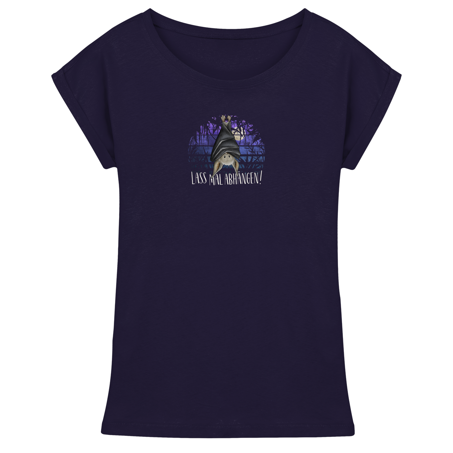 Lass mal abhängen Fledermaus - Womens Extended Shoulder T-Shirt