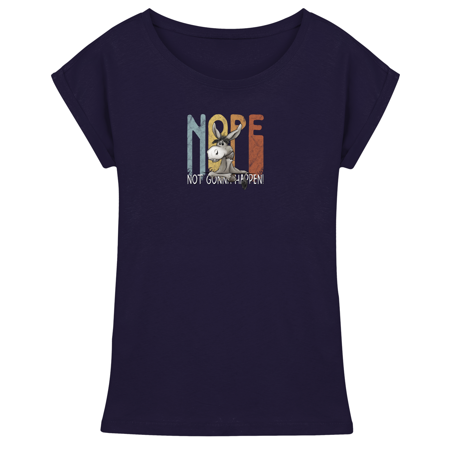 Nope | bockiger Esel - Womens Extended Shoulder T-Shirt