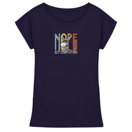 Nope | bockiger Esel - Womens Extended Shoulder T-Shirt