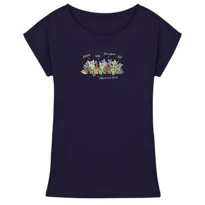 Nope, Nee, Nö Katzen - Womens Extended Shoulder T-Shirt