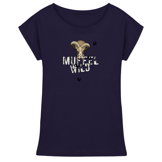 Muffel Wild Mufflon - Womens Extended Shoulder T-Shirt