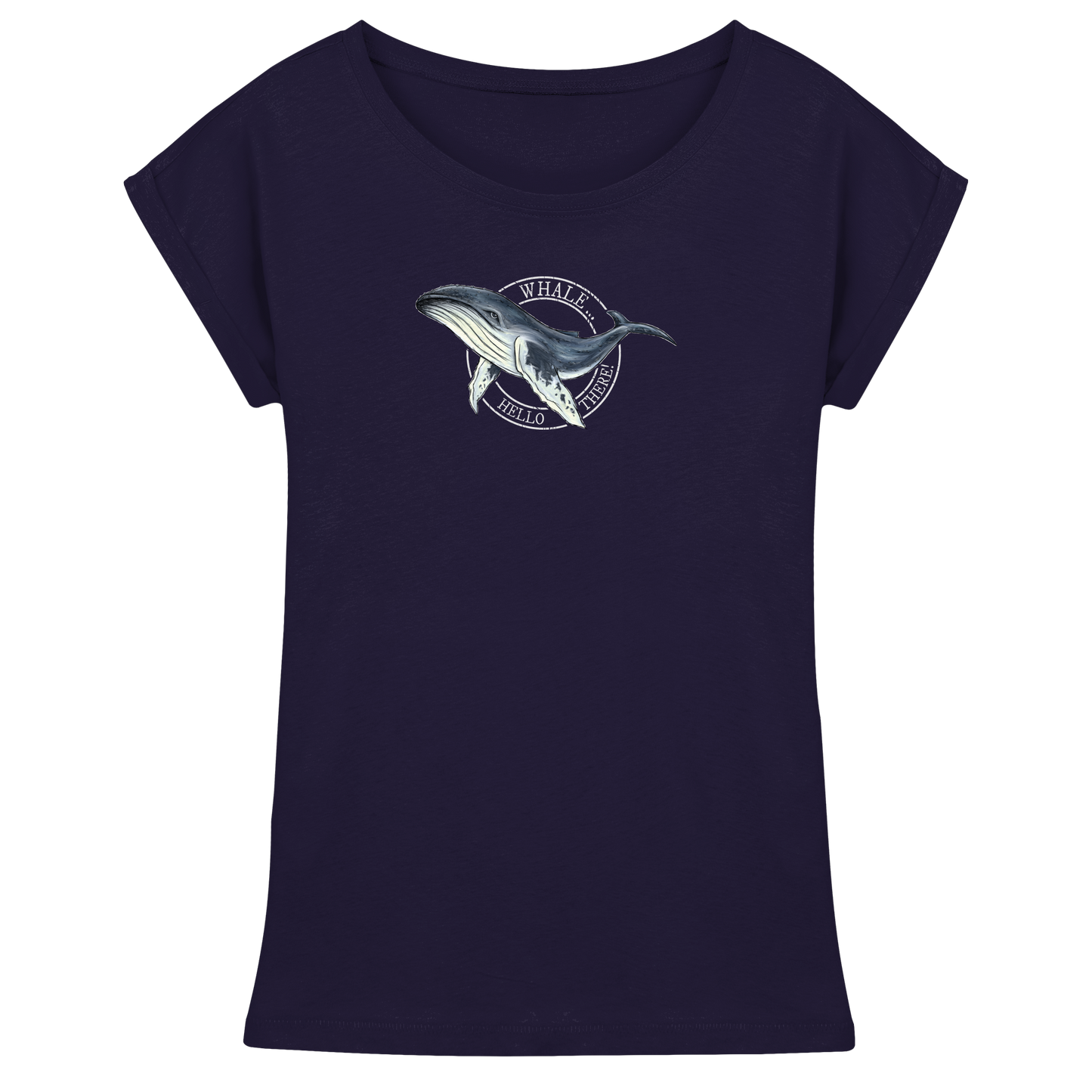 Whale, Hello There | Buckelwal - Womens Extended Shoulder T-Shirt