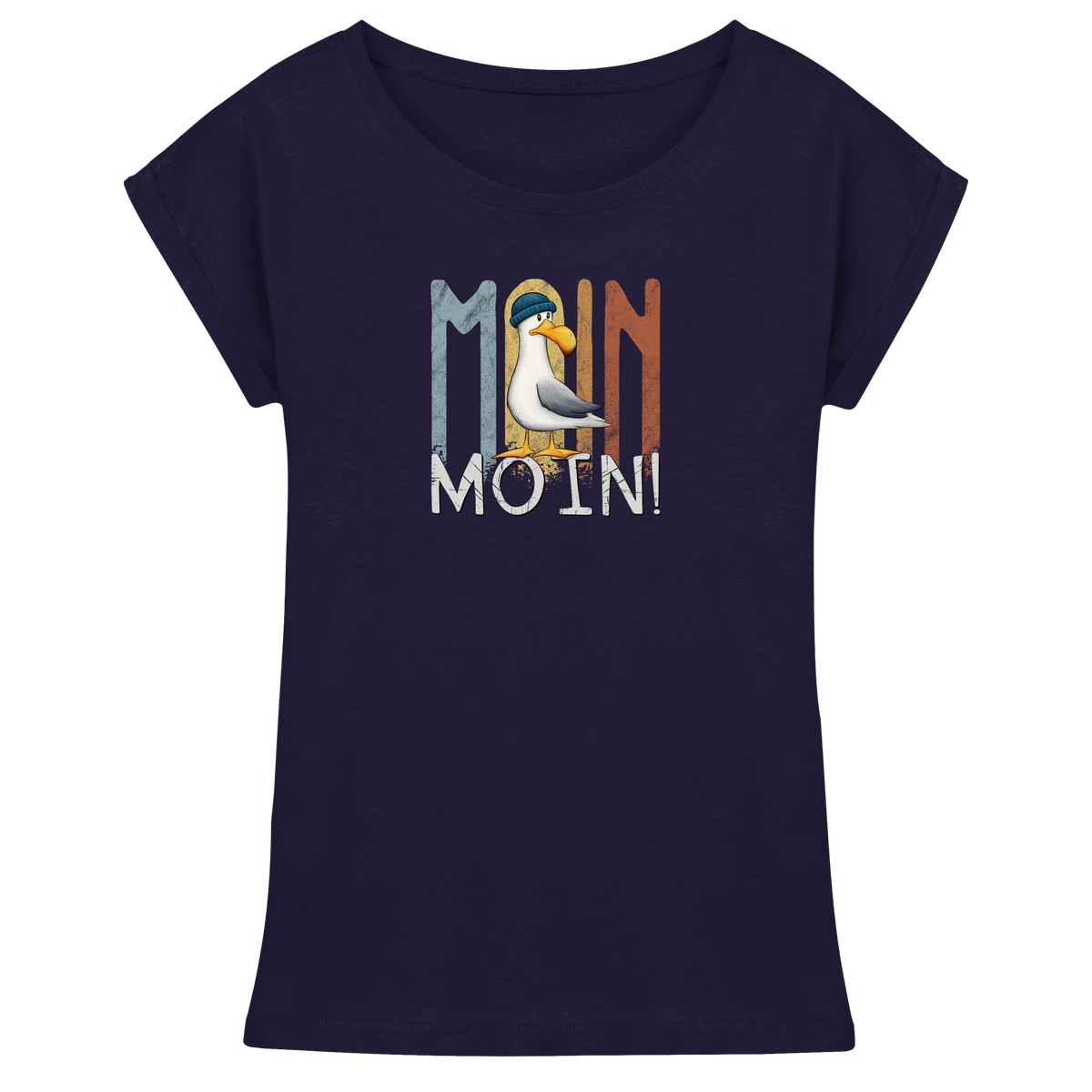 Moin Moin norddeutsche Möwe - Womens Extended Shoulder T-Shirt