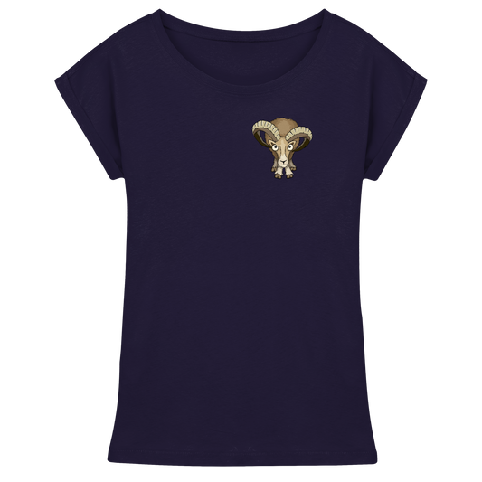 Bockiges Mufflon Widder Schafbock - Womens Extended Shoulder T-Shirt