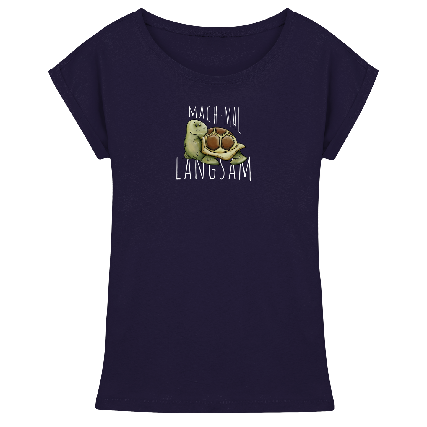 Mach mal langsam Schildkröte - Womens Extended Shoulder T-Shirt
