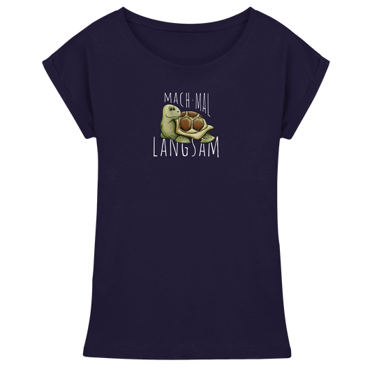 Mach mal langsam Schildkröte - Womens Extended Shoulder T-Shirt