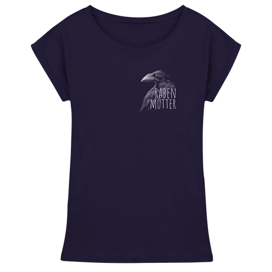 Rabenmutter schwarze Krähe Rabe - Womens Extended Shoulder T-Shirt