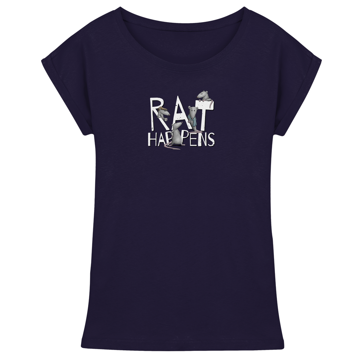 Rat Happens Ratten - Womens Extended Shoulder T-Shirt