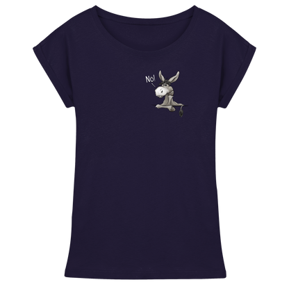 Nö! Störrischer Esel - Womens Extended Shoulder T-Shirt