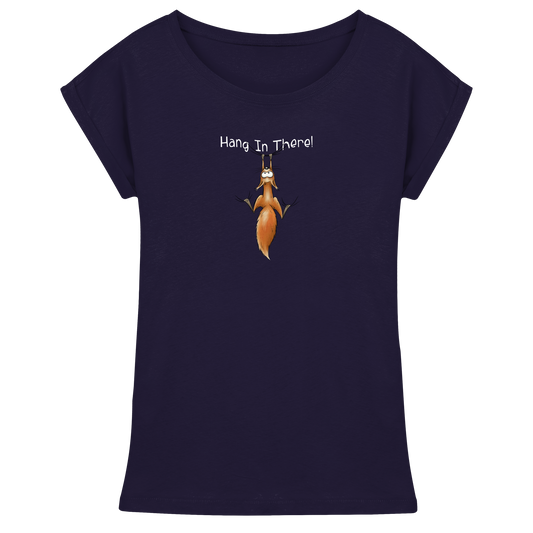Hang In There | Lässiges Eichhörnchen - Womens Extended Shoulder T-Shirt