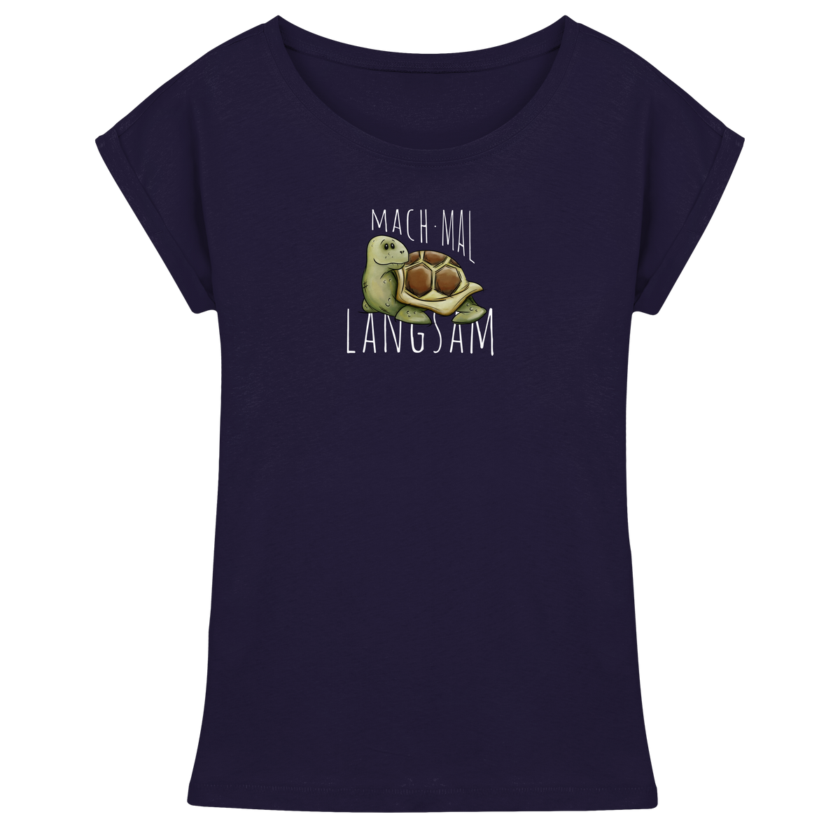 Mach mal langsam Schildkröte - Womens Extended Shoulder T-Shirt