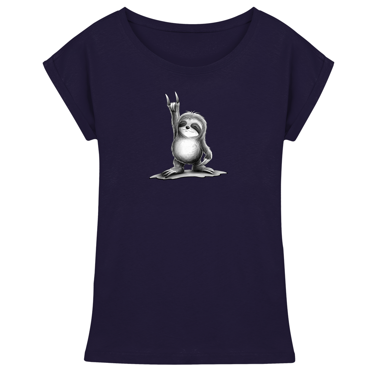 Rock On Party Faultier - Womens Extended Shoulder T-Shirt