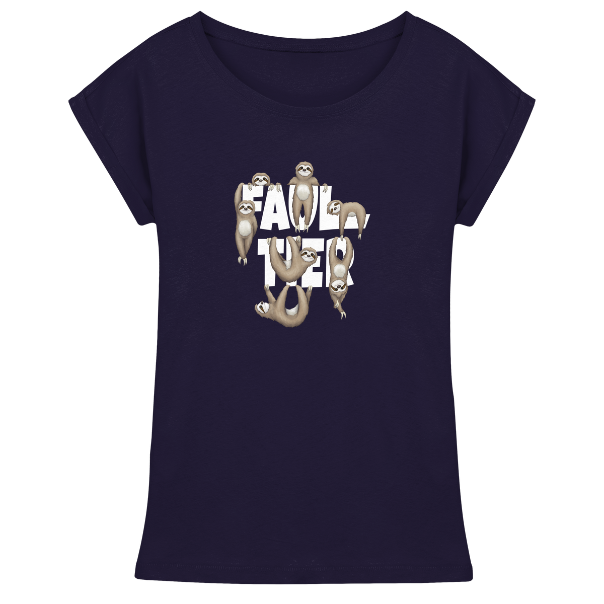 Viele gechillte Faultiere - Womens Extended Shoulder T-Shirt