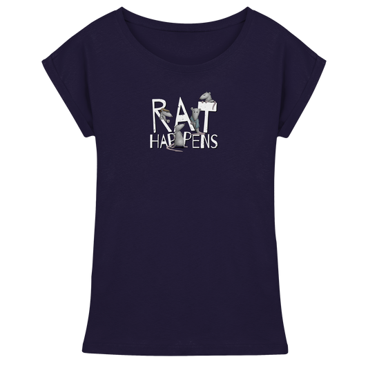 Rat Happens Ratten - Womens Extended Shoulder T-Shirt