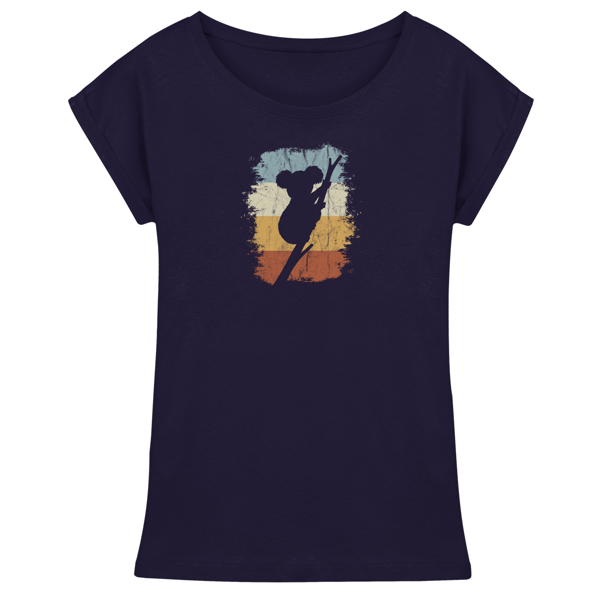 Retro kletternder Koala-Bär - Womens Extended Shoulder T-Shirt