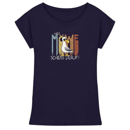 Sei Möwe Scheiß Drauf  - Womens Extended Shoulder T-Shirt