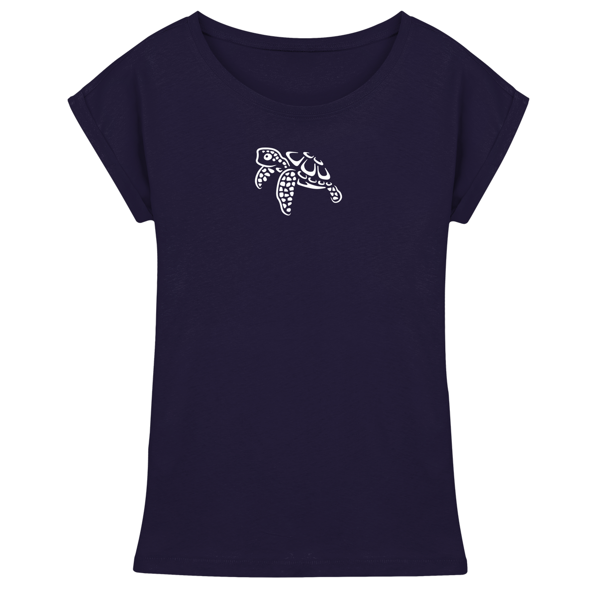schwimmende Meeres-Schildkröte - Womens Extended Shoulder T-Shirt