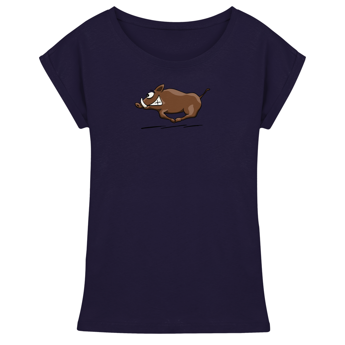 sauwildes Wildschwein | Wildsau  - Womens Extended Shoulder T-Shirt