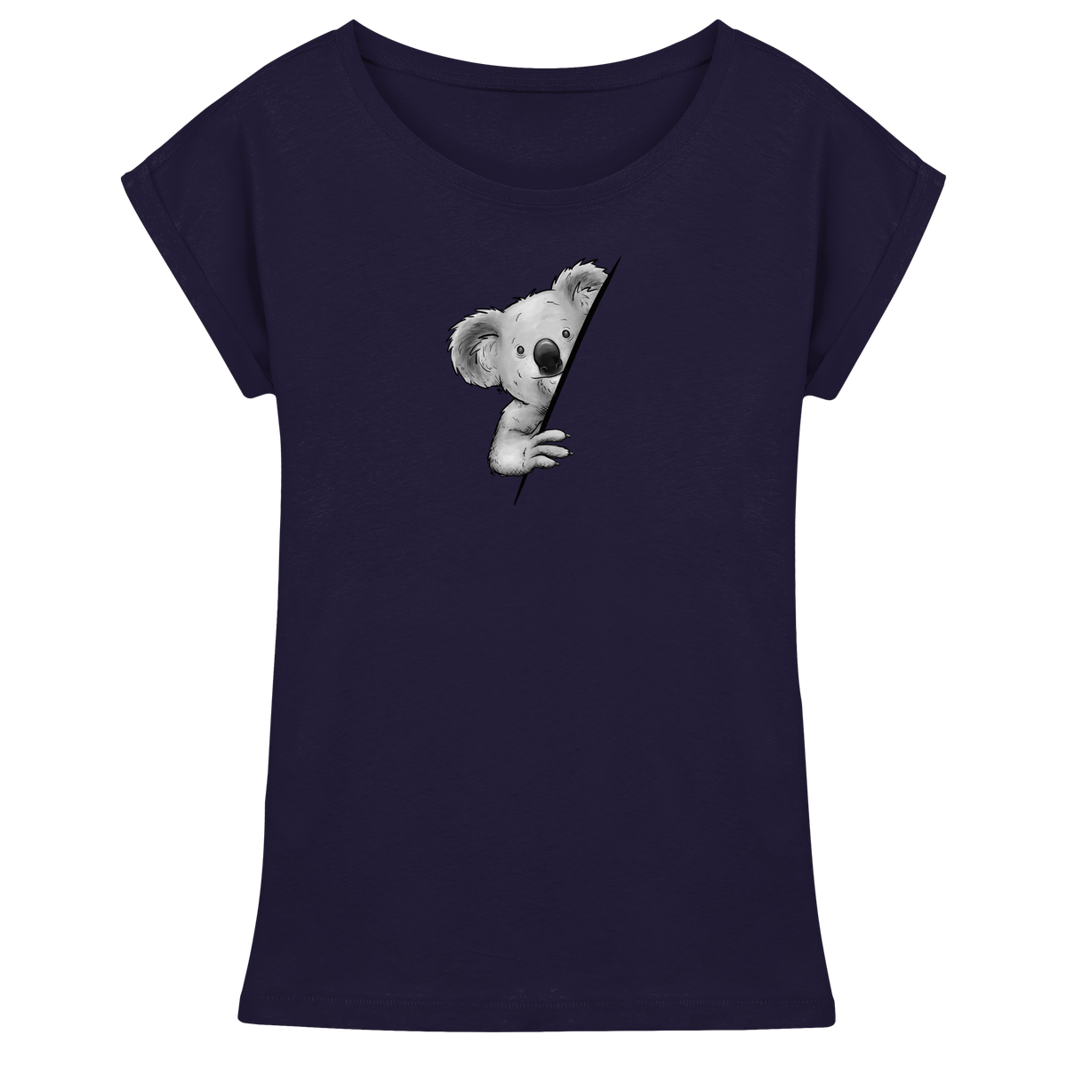 Koala Bär Illustration - Womens Extended Shoulder T-Shirt