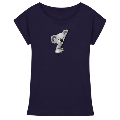 Koala Bär Illustration - Womens Extended Shoulder T-Shirt