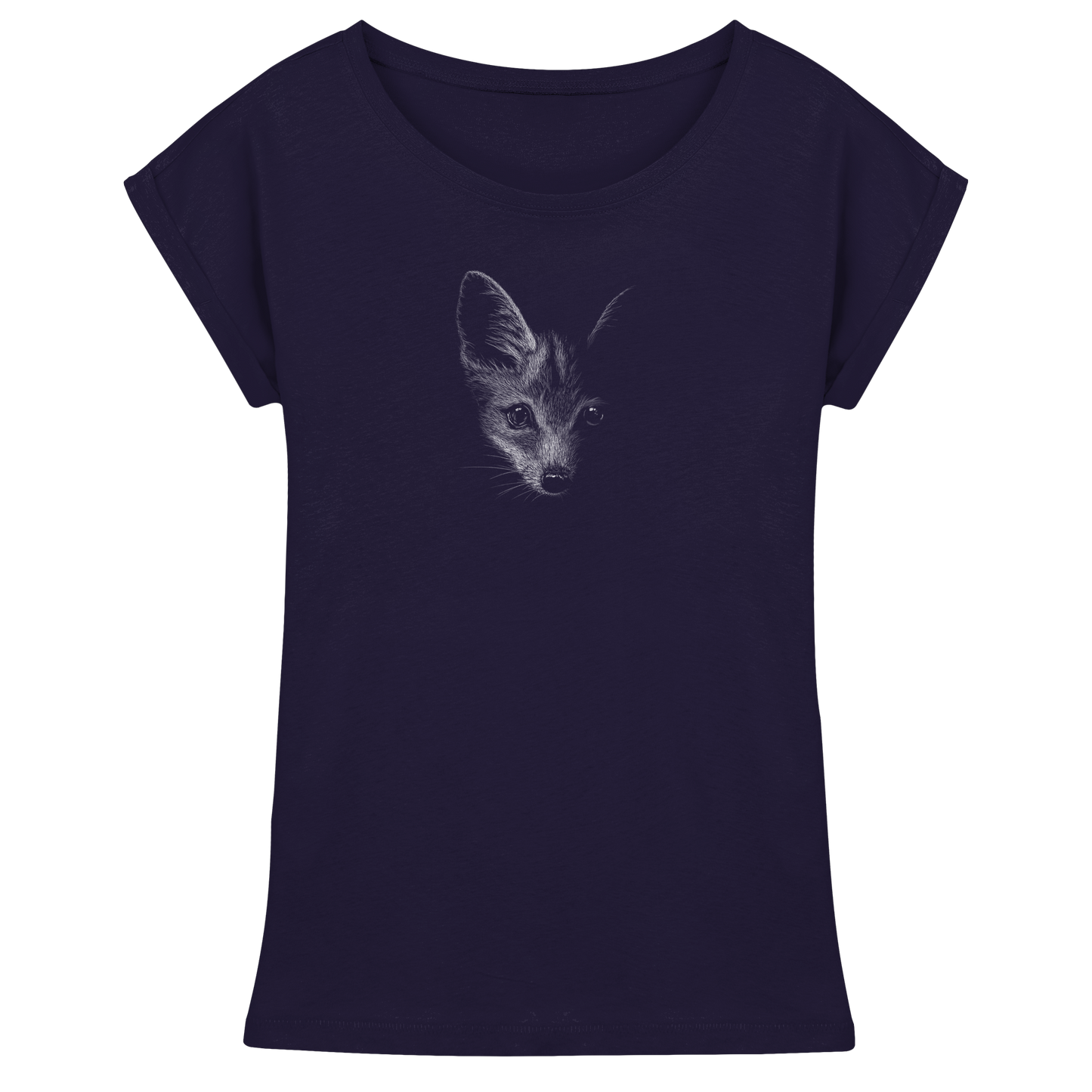 Fuchs Kritzelkunst Illustration - Womens Extended Shoulder T-Shirt