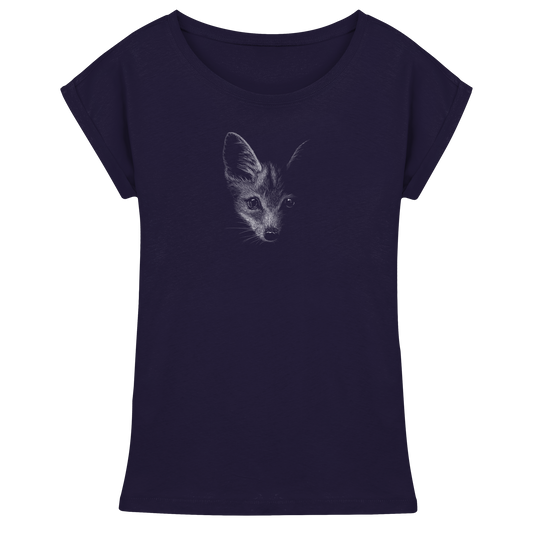 Fuchs Kritzelkunst Illustration - Womens Extended Shoulder T-Shirt