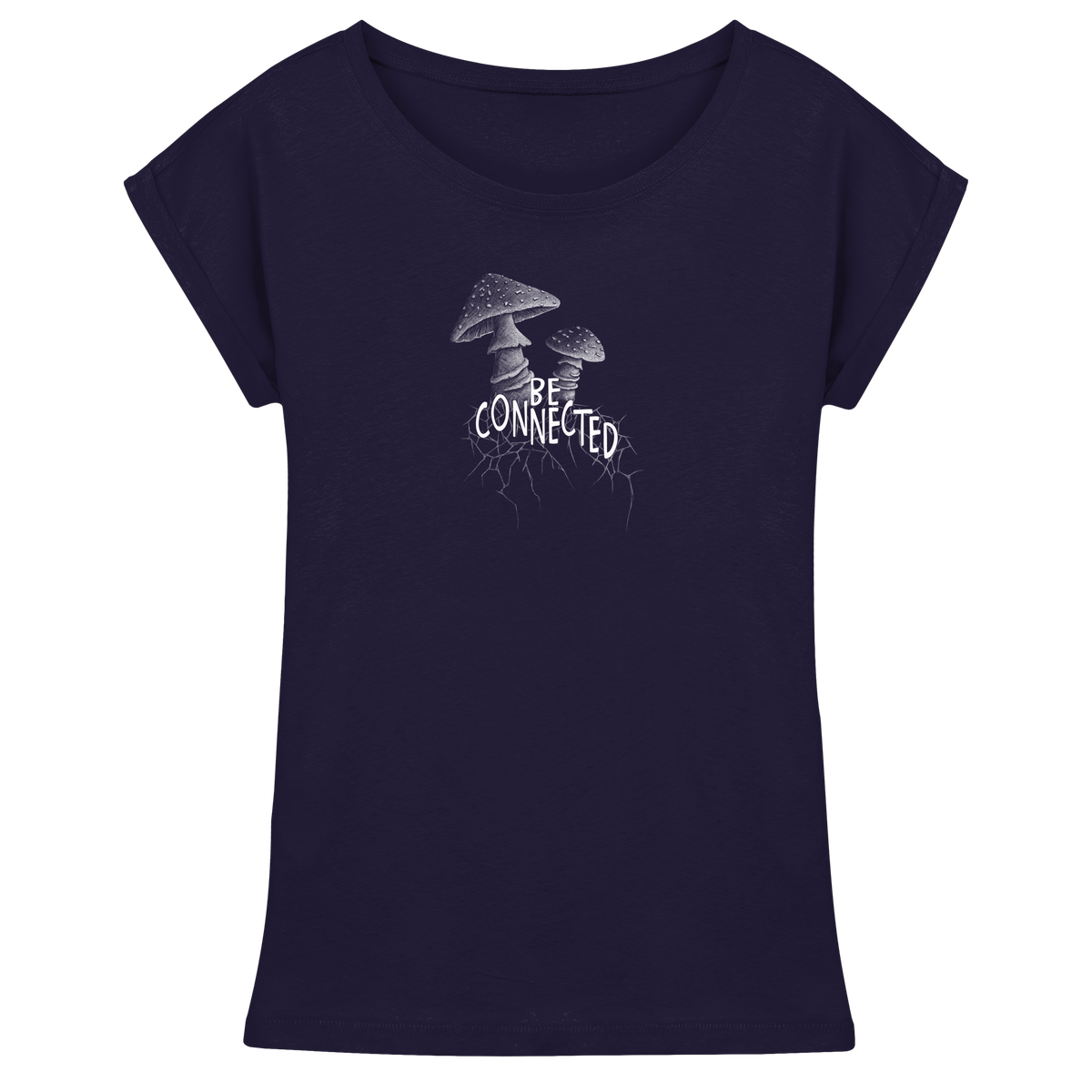 Be Connected Panther-Pilz - Womens Extended Shoulder T-Shirt