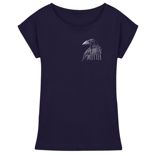 Rabenmutter schwarze Krähe Rabe - Womens Extended Shoulder T-Shirt