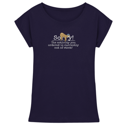 No-Activity Faultier - Womens Extended Shoulder T-Shirt