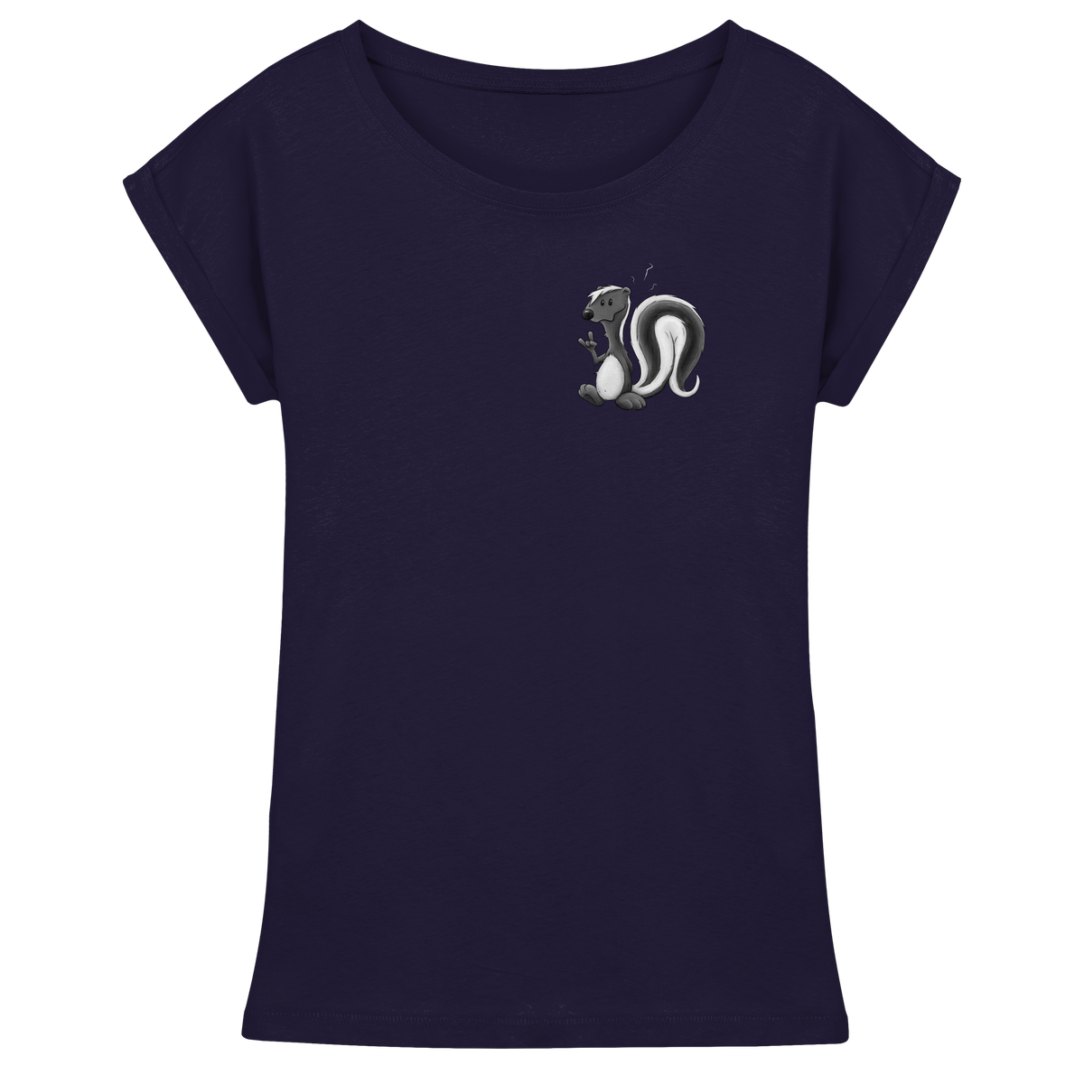 Lustig stinkiges Stinktier - Womens Extended Shoulder T-Shirt