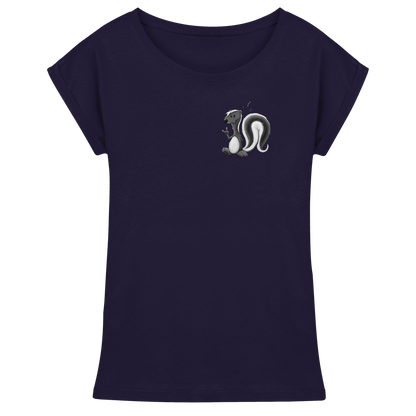 Lustig stinkiges Stinktier - Womens Extended Shoulder T-Shirt
