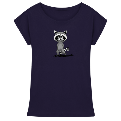 Frecher kleiner Waschbär - Womens Extended Shoulder T-Shirt