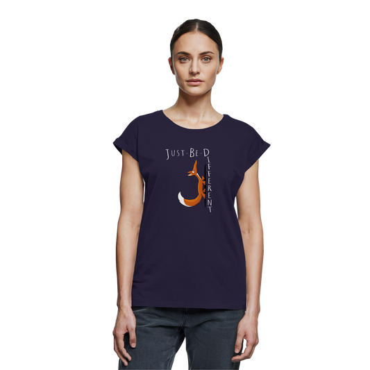 Just Be Different | Sei Anders, kleiner Fuchs - Womens Extended Shoulder T-Shirt