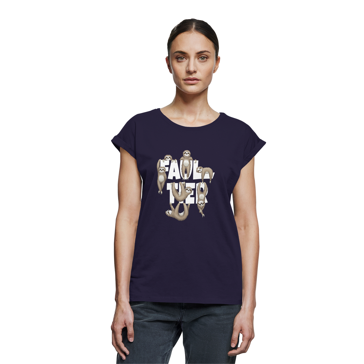 Viele gechillte Faultiere - Womens Extended Shoulder T-Shirt