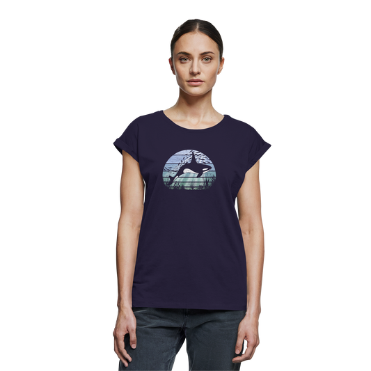 Retro Tiefsee Schwertwal Orca - Womens Extended Shoulder T-Shirt