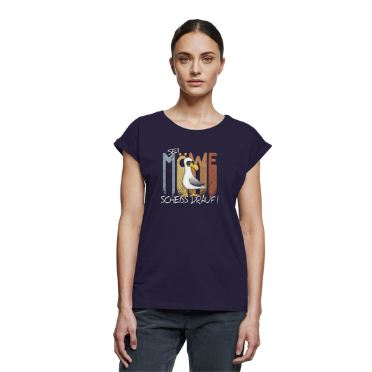Sei Möwe Scheiß Drauf  - Womens Extended Shoulder T-Shirt
