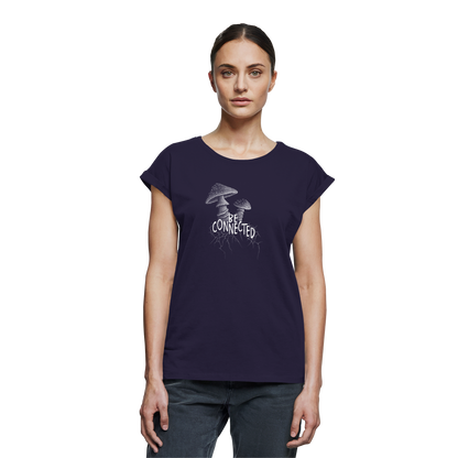 Be Connected Panther-Pilz - Womens Extended Shoulder T-Shirt