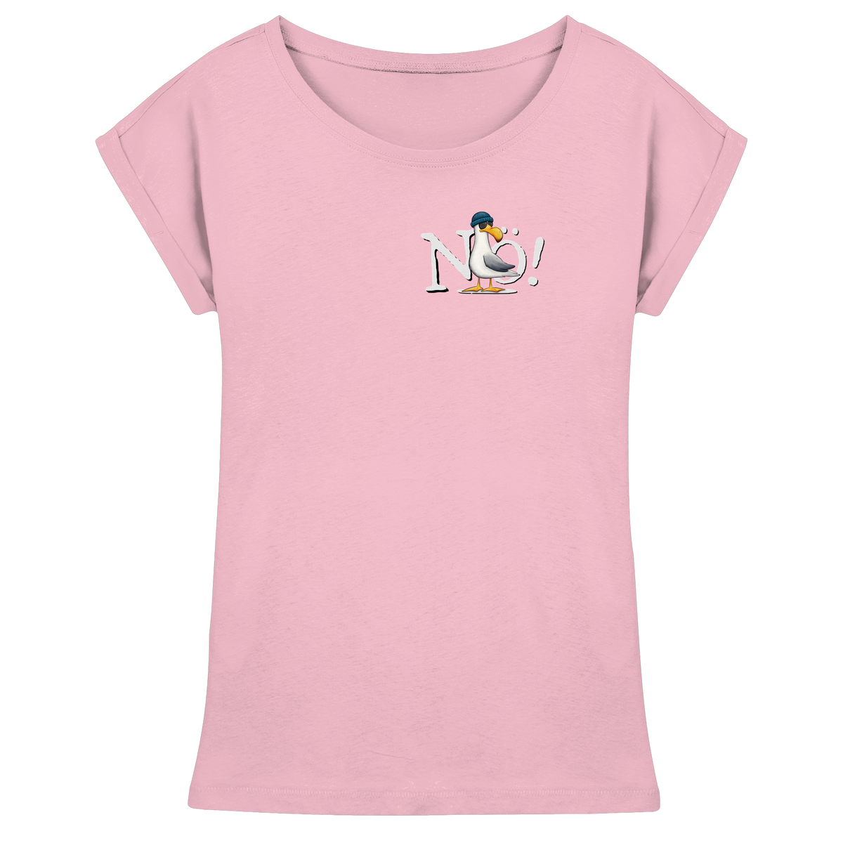 Nö Kein Bock Möwe - Womens Extended Shoulder T-Shirt