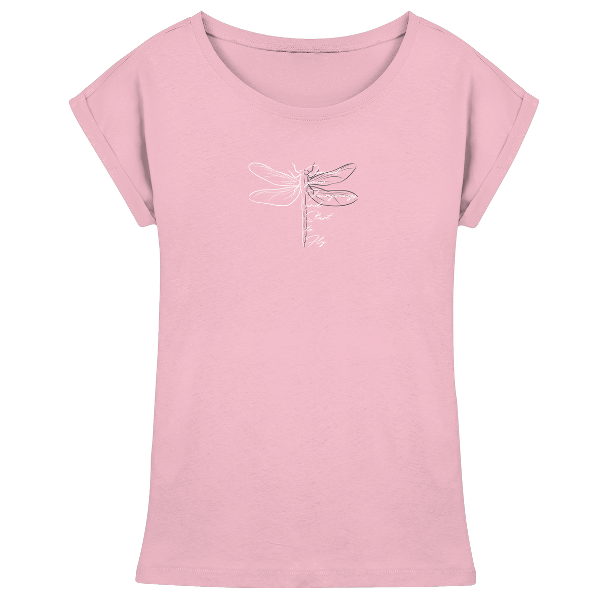 Breite die Flügel aus und flieg los | Libelle - Womens Extended Shoulder T-Shirt