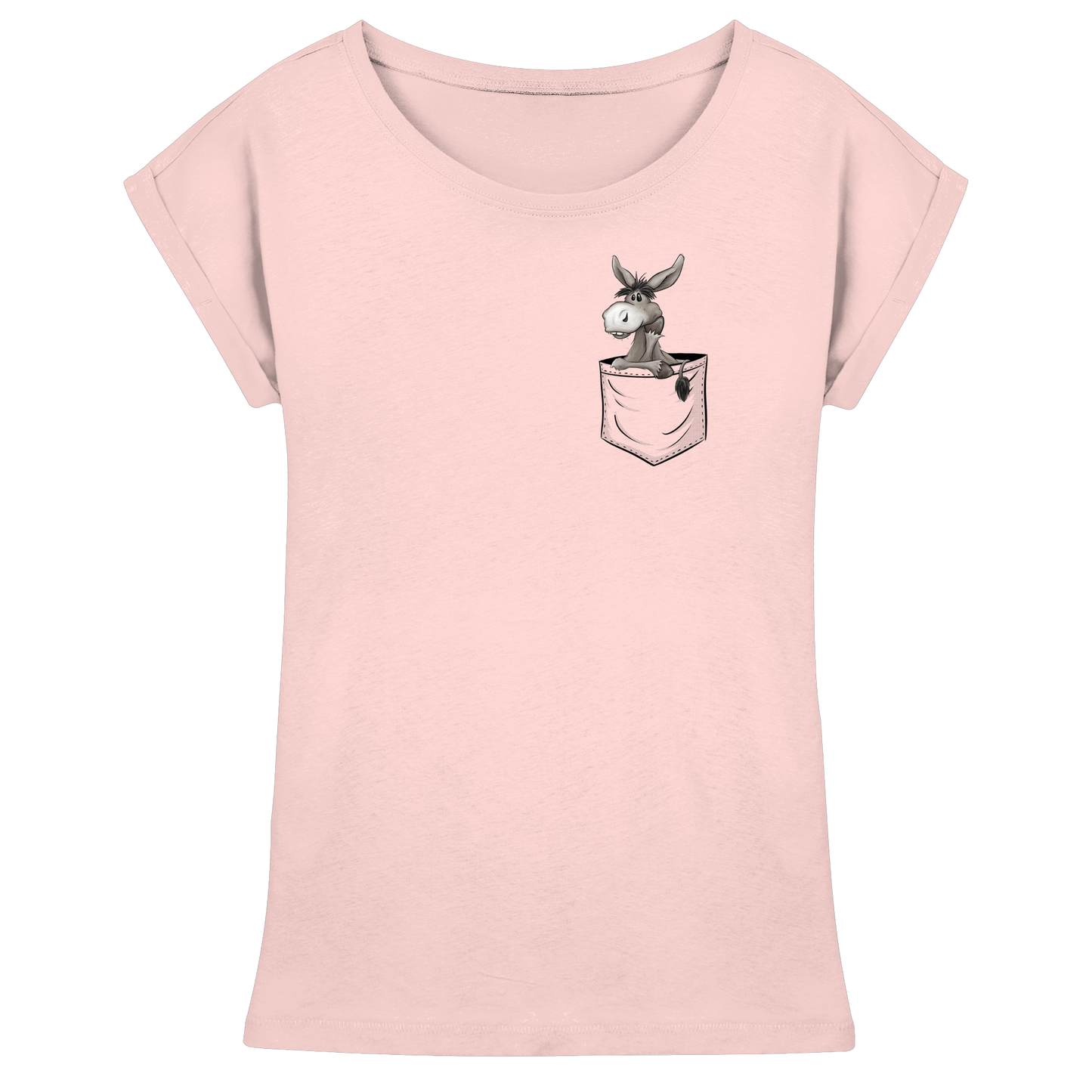 Bockiger Esel in Deiner Tasche - Womens Extended Shoulder T-Shirt