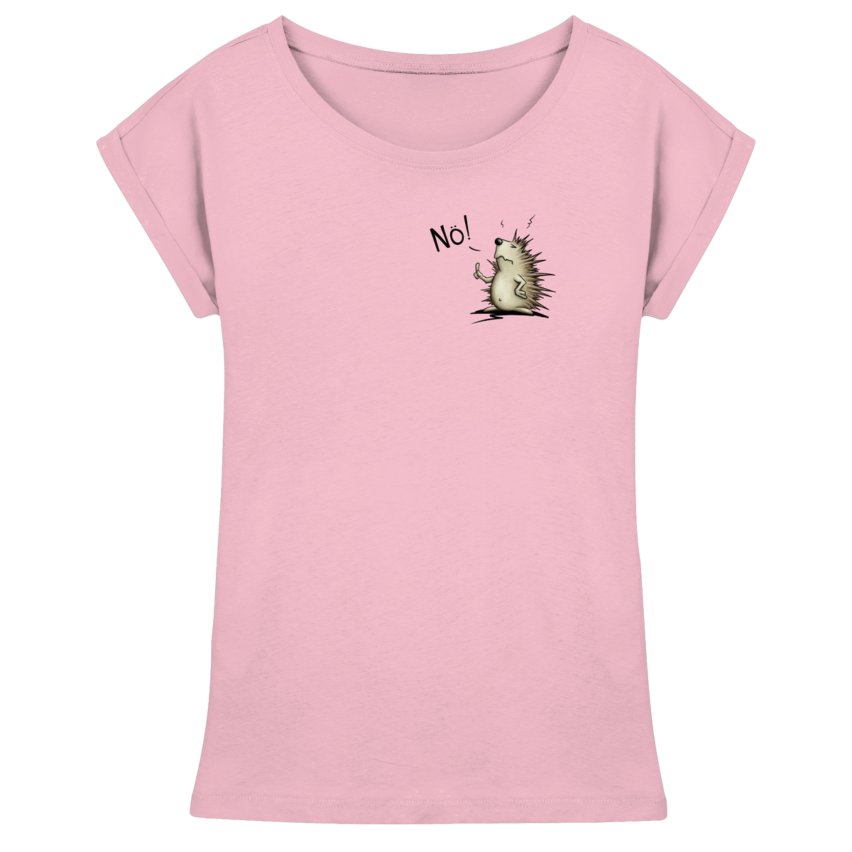 Nö! Grummeliger Igel - Womens Extended Shoulder T-Shirt