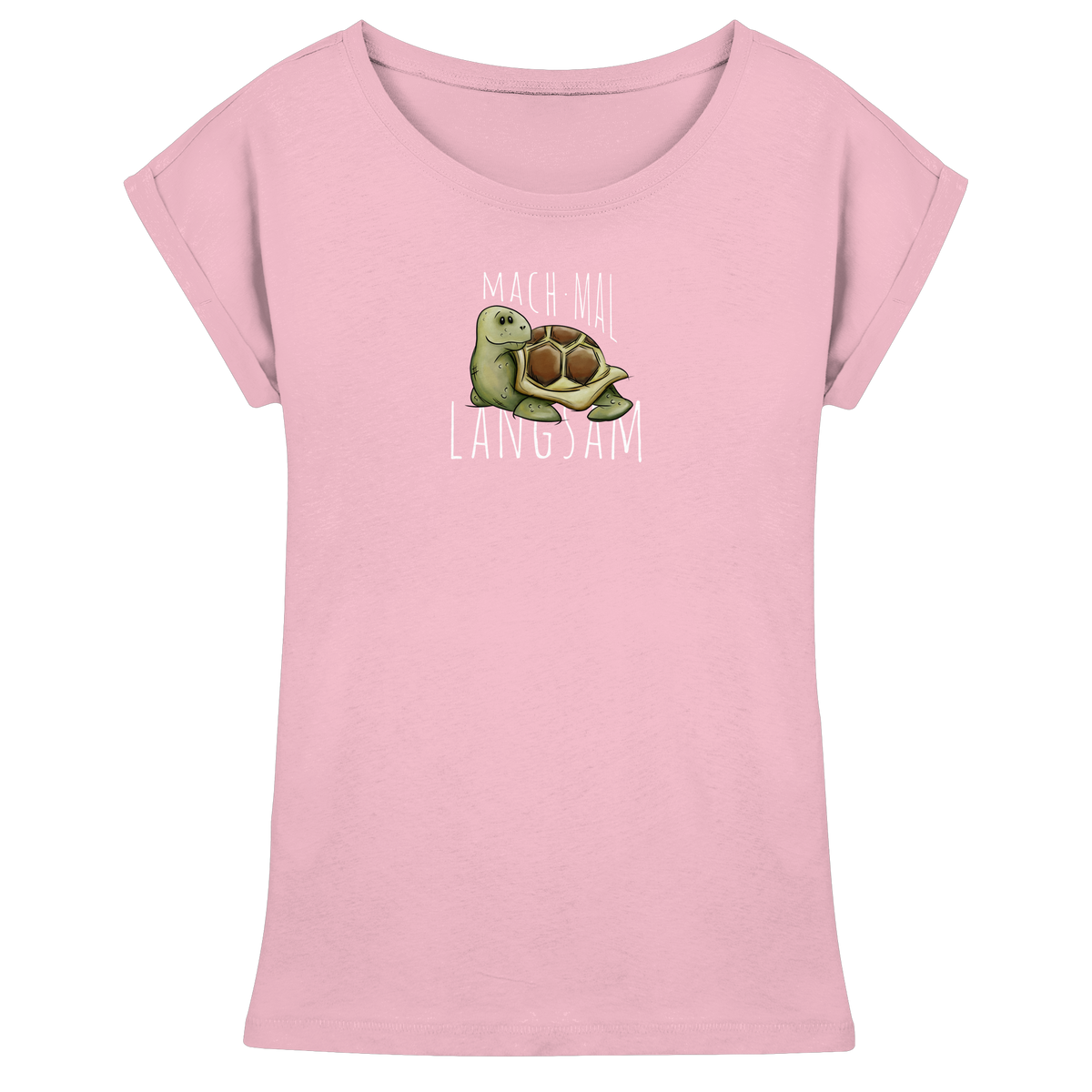 Mach mal langsam Schildkröte - Womens Extended Shoulder T-Shirt