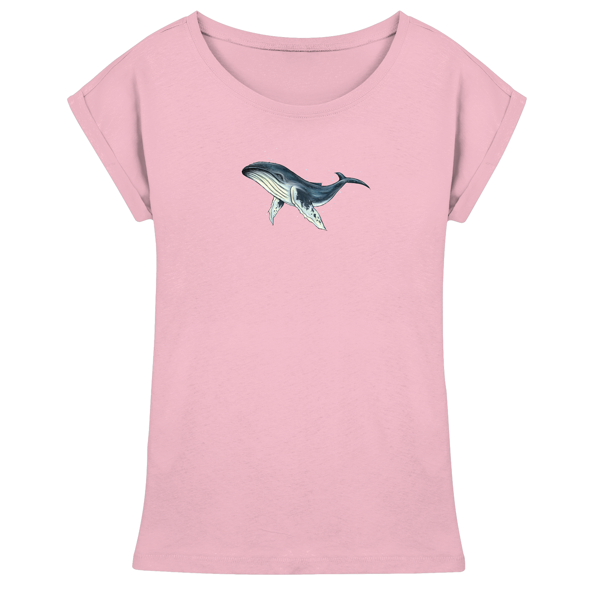 Tiefsee Ozean-Riese Buckelwal - Womens Extended Shoulder T-Shirt